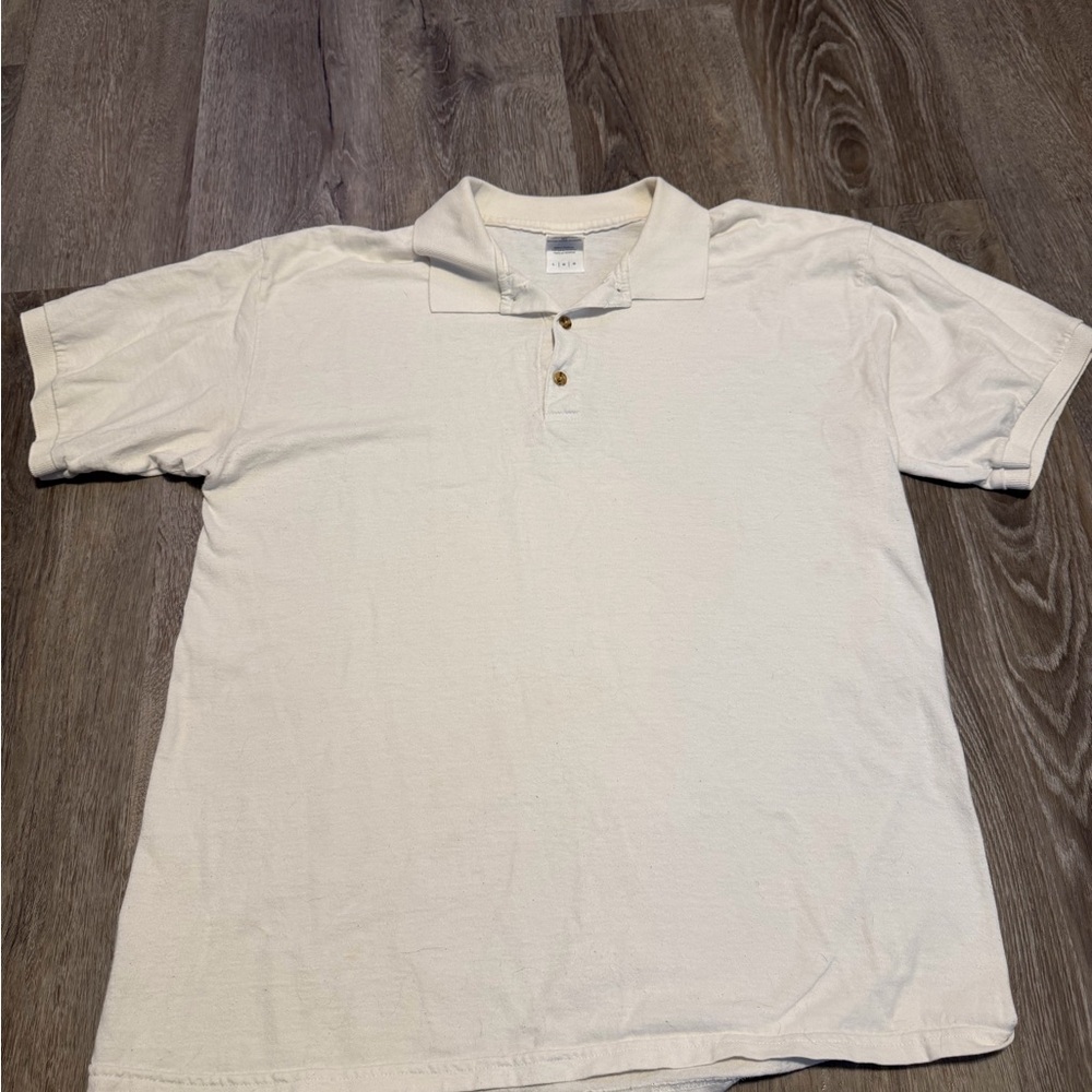 Gildan Cream Polo Shirt